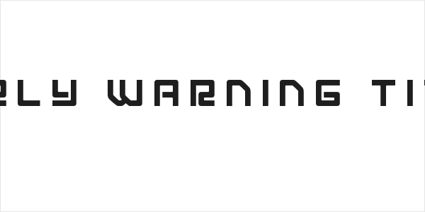 Early Warning Title Logo