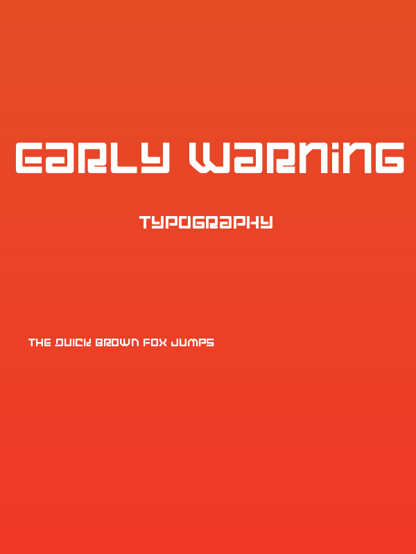 Early Warning Poster