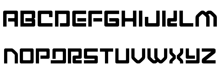 Early Warning Font LOWERCASE