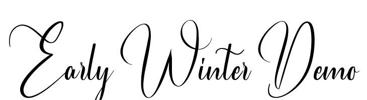 Early Winter Demo  नि: शुल्क फ़ॉन्ट्स डाउनलोड