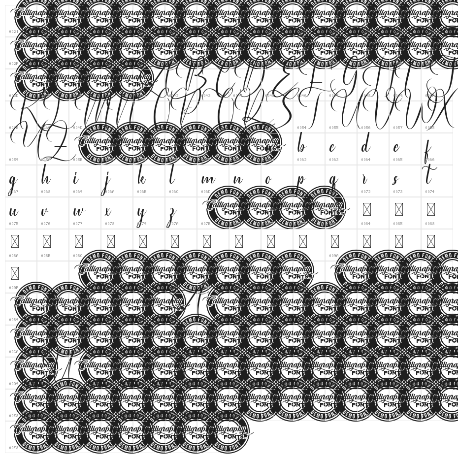 Early Winter Demo Character Map