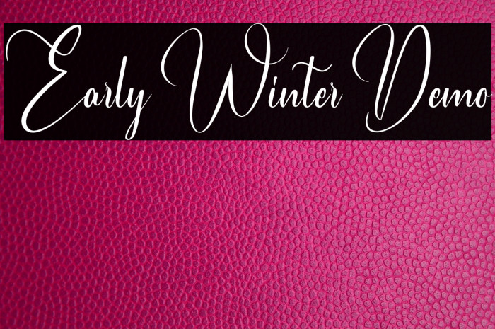 Early Winter Demo Example 3