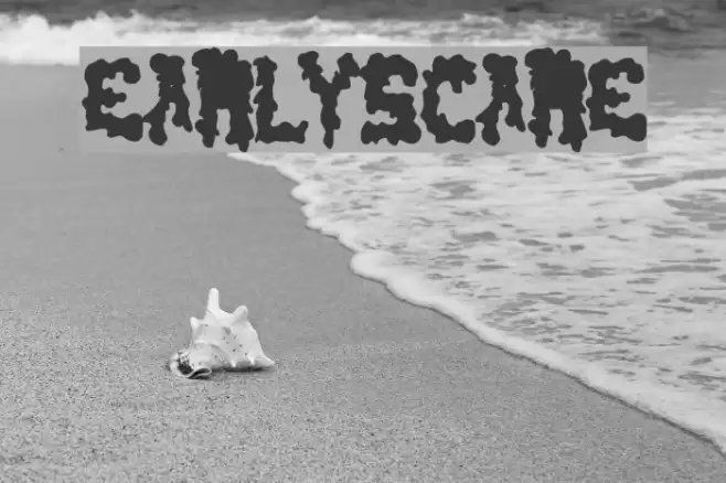 EarlyScare Font examples