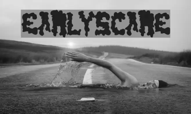 EarlyScare Font examples