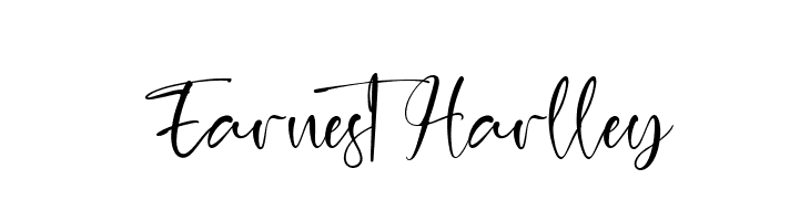 Earnest Harlley  フリーフォントのダウンロード
