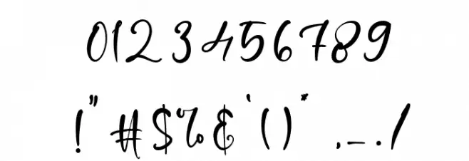 Earnest Harlley Font OTHER CHARS