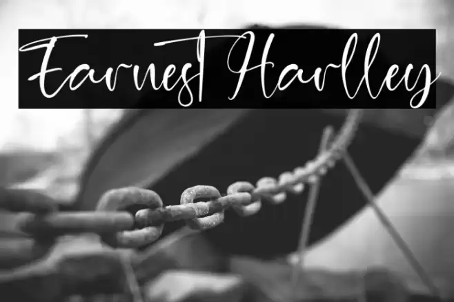 Earnest Harlley Font examples