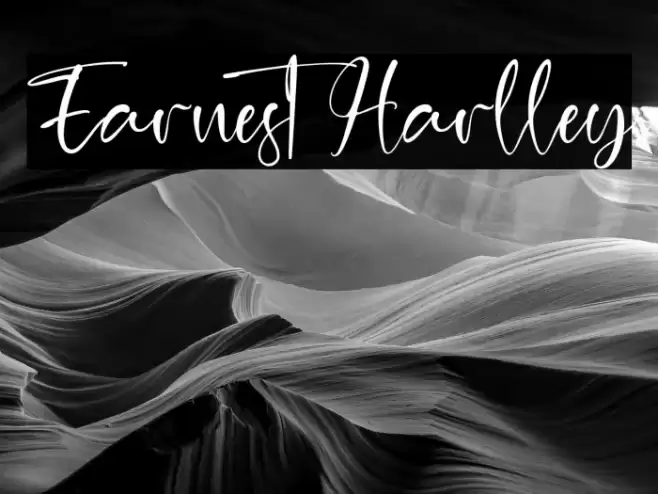 Earnest Harlley Font examples