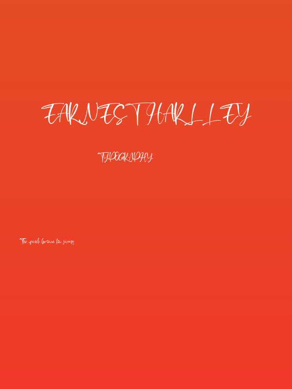 Earnest Harlley Poster