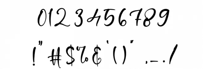 EarnestHarlley Font OTHER CHARS