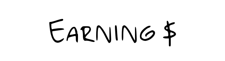 Earning $  Frei Schriftart Herunterladen
