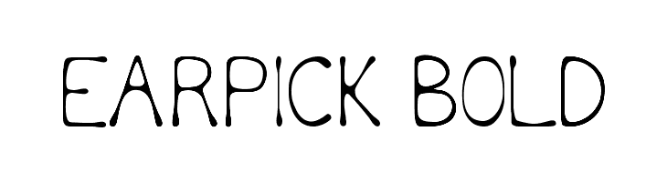 Earpick Bold  Frei Schriftart Herunterladen