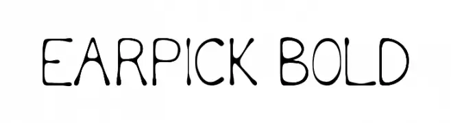 Earpick Bold  les polices de caractères gratuit tlcharger