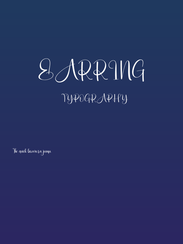 Earring Poster
