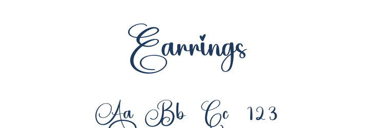 Earrings Font Preview
