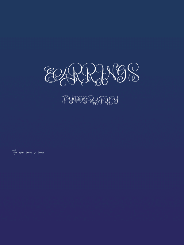 Earrings Poster