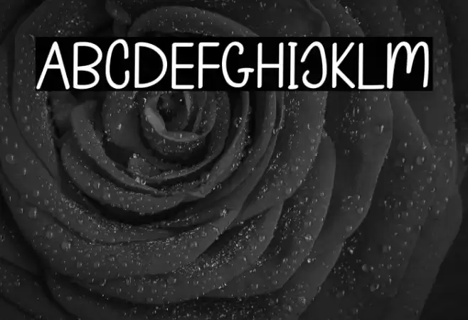 Earter Unicorn Schriftart examples