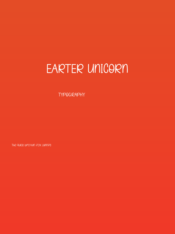 Earter Unicorn Poster
