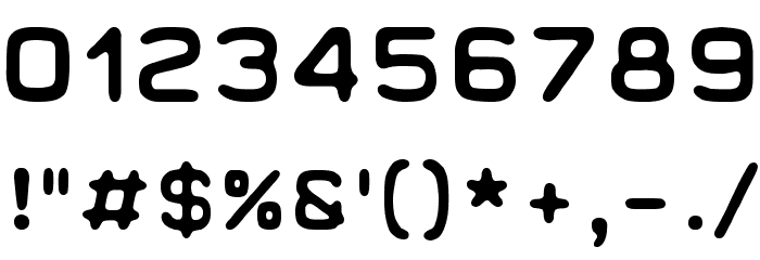 Earth 2073 Font OTHER CHARS