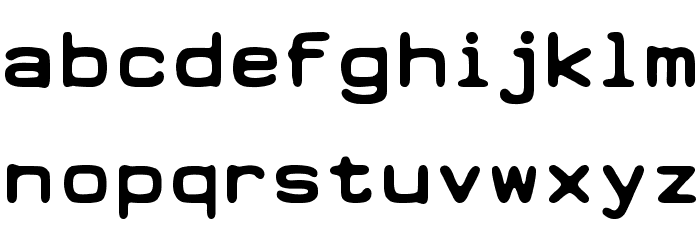 Earth 2073 Font LOWERCASE