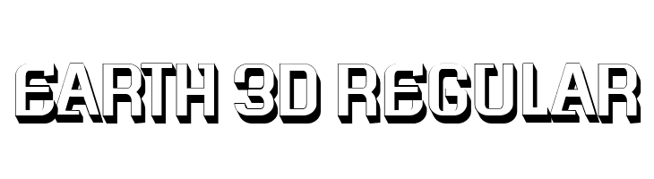 Earth 3D Regular  font caratteri gratis