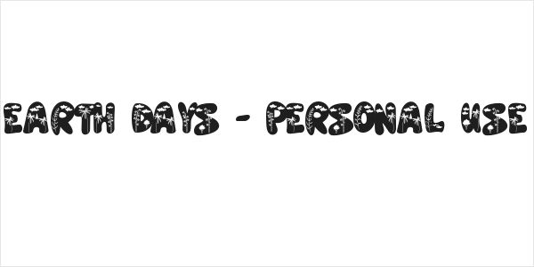Earth Days - personal use Logo