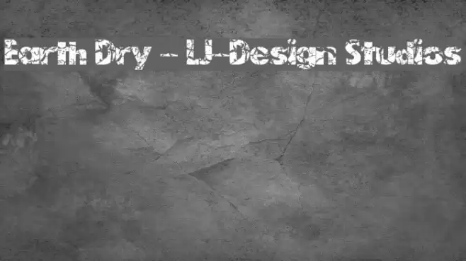 Earth Dry - LJ-Design Studios Font examples