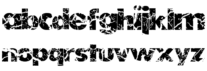 Earth Dry - LJ-Design Studios Font LOWERCASE