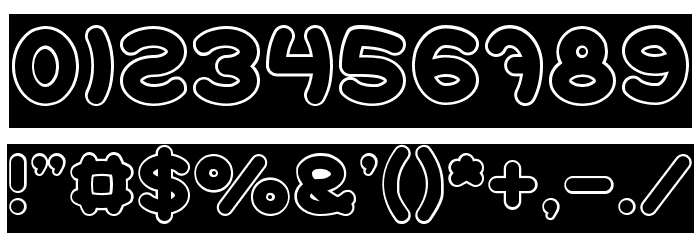 Earth Heart-Hollow-Inverse Font OTHER CHARS