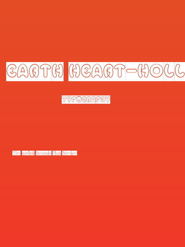 Earth Heart-Hollow-Inverse Poster