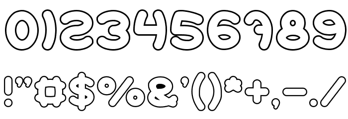 Earth Heart-Hollow Font OTHER CHARS
