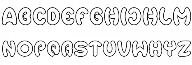 Earth Heart-Hollow Schriftart Groß