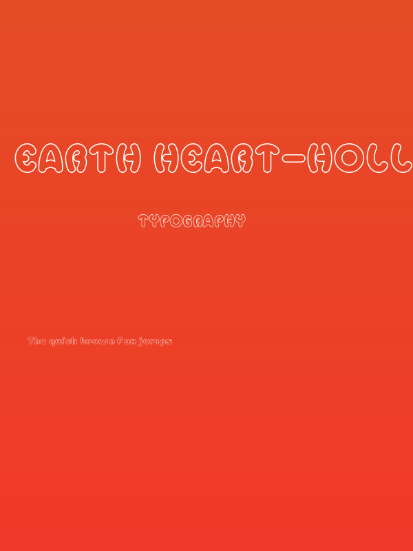 Earth Heart-Hollow Poster