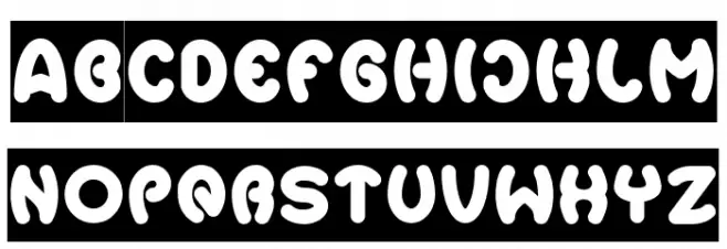 Earth Heart-Inverse Schriftart Groß