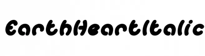 Earth Heart Italic  Free Fonts Download