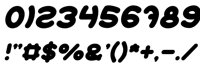Earth Heart Italic Font OTHER CHARS