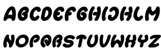 Earth Heart Italic 字体 大写