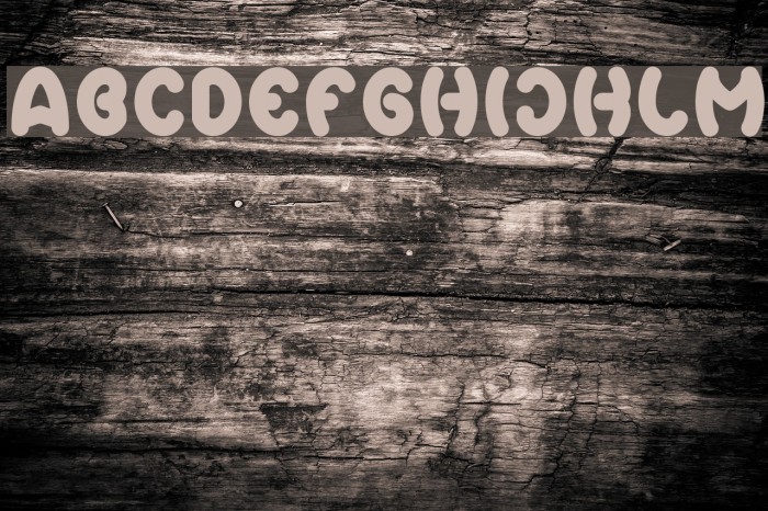 Earth Heart Font examples