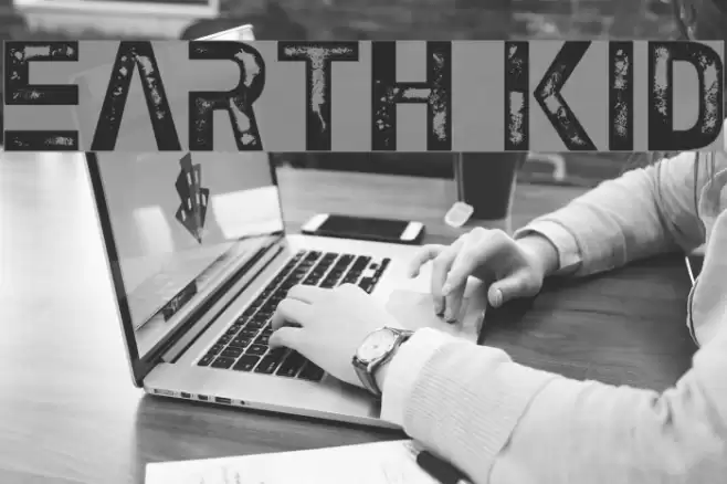 Earth Kid Font examples