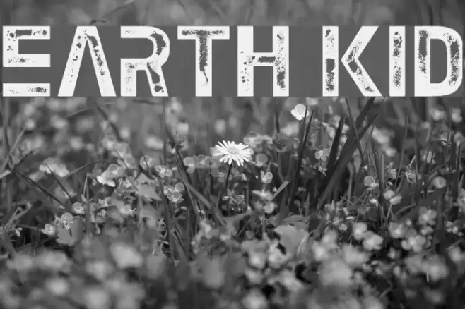 Earth Kid Font examples
