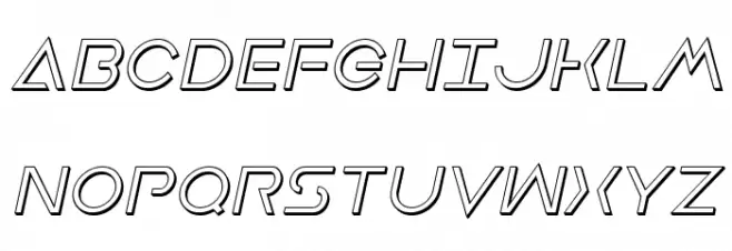 Earth Orbiter 3D Italic Polices MAJUSCULES