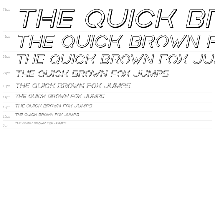 Earth Orbiter 3D Italic Waterfall