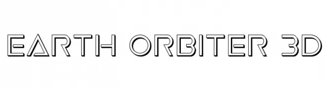Earth Orbiter 3D Шрифта