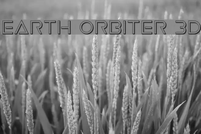 Earth Orbiter 3D Шрифта examples