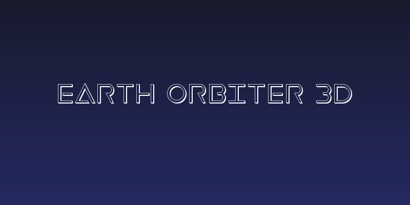 Earth Orbiter 3D Social Header