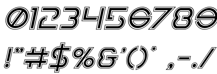 Earth Orbiter Academy Italic Font OTHER CHARS