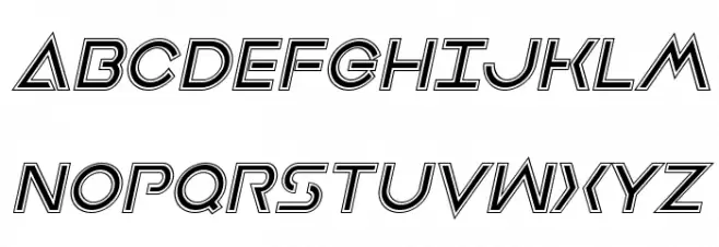 Earth Orbiter Academy Italic Font Litere mari