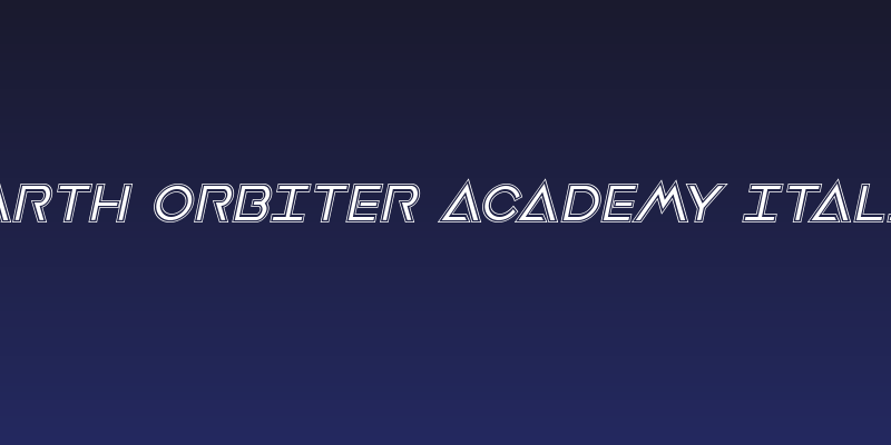 Earth Orbiter Academy Italic Social Header