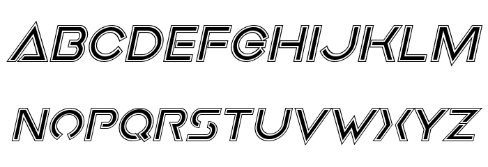 Earth Orbiter Academy Italic Font LOWERCASE