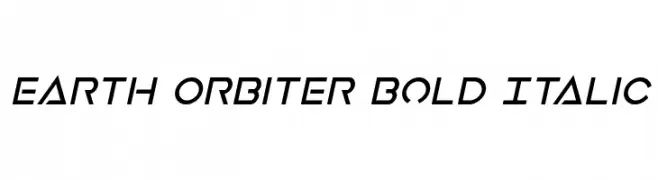Earth Orbiter Bold Italic  Frei Schriftart Herunterladen